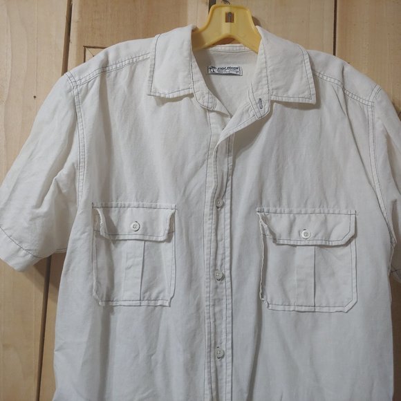 Old Navy Cotton-Linen Summer Shirt, Size Medium - Picture 3 of 7